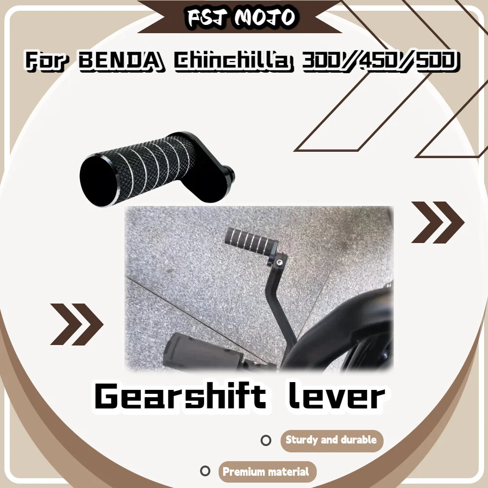 For BENDA Chinchilla 300 450 500 Modified Extended Gear Lever, Multi-angle Adjustable Brake Pedal Bike Spare Accessories