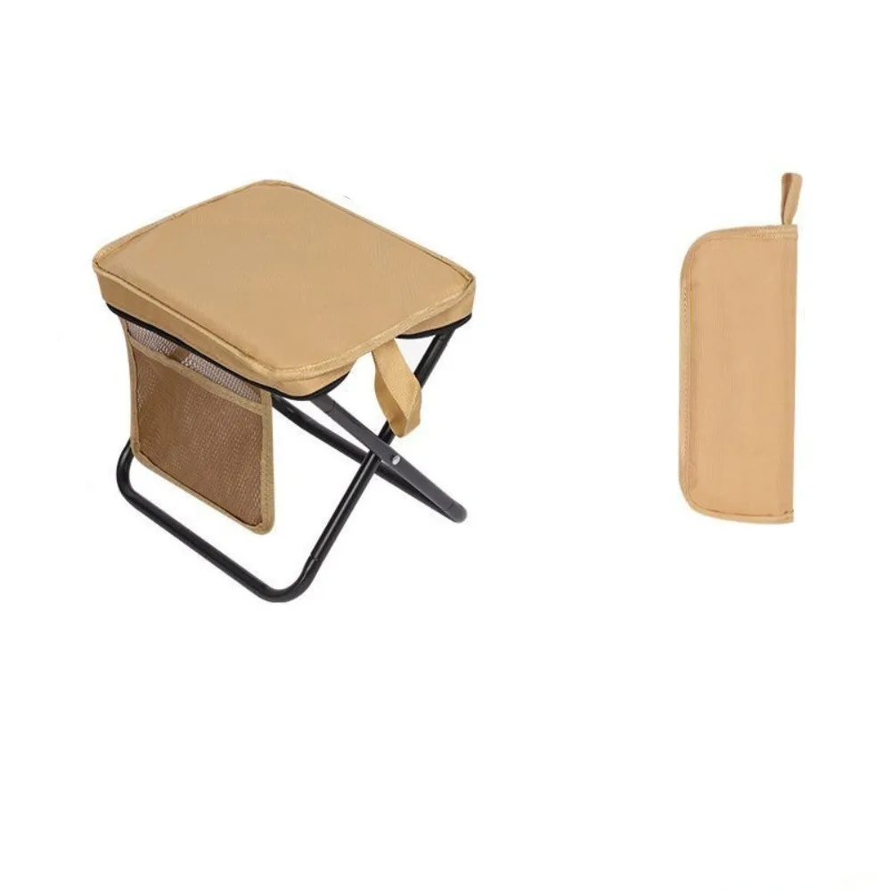 

Износостойкий складной табурет для кемпинга, прочная несущая сумочка, табурет для рыбалки с боковым хранилищем, прочный