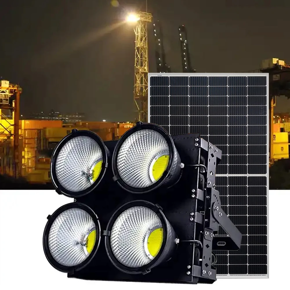 

Solar Power LED Stadium Light 1000W Tower Crane Project Lighting COB Spot Light 6500k IP67 Waterproof Floodlight