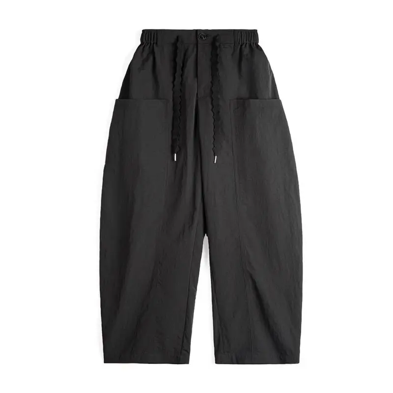 Maden женские повседневные универсальные черные широкие брюки весна-лето легкие брюки свободного покроя модная уличная одежда брюки палаццо