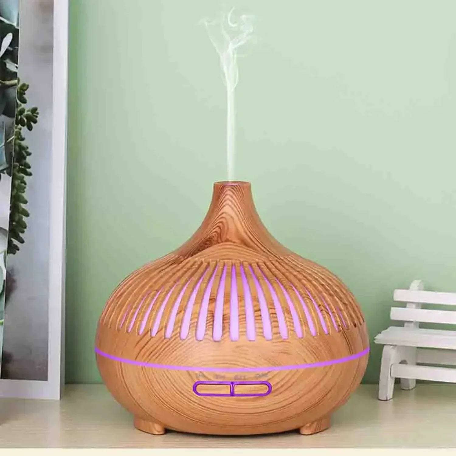 Humidificador difusor de aromaterapia, ambientador, vaporizador de aire, evaporador, aparato de Ambiente, 550ML