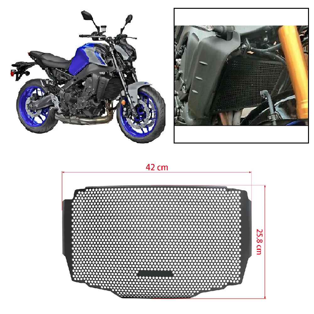 Fits for Yamaha MT09 SP ABS MT-09 TRACE 900 XSR900 2021-2023 Motorcycle Radiator Guard Grille Cover Front Cooler Protector