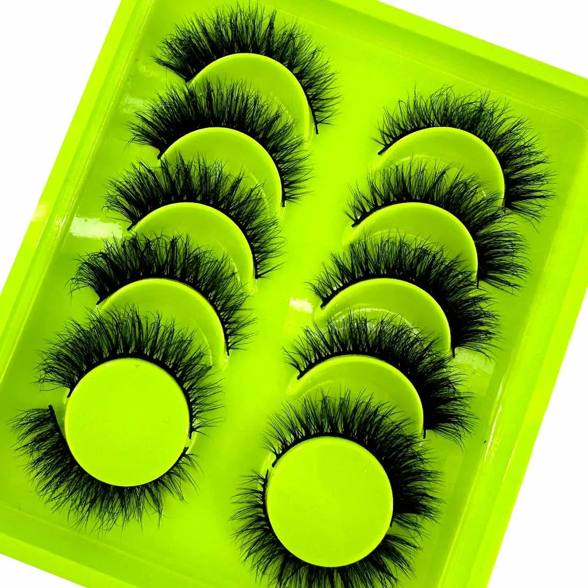 6Pairs Eyelashes Natural short 3D Mink Lashes Fluffy Volume Mink False Eyelashes Cruelty Free Wispy Lashes Make Up Cilios