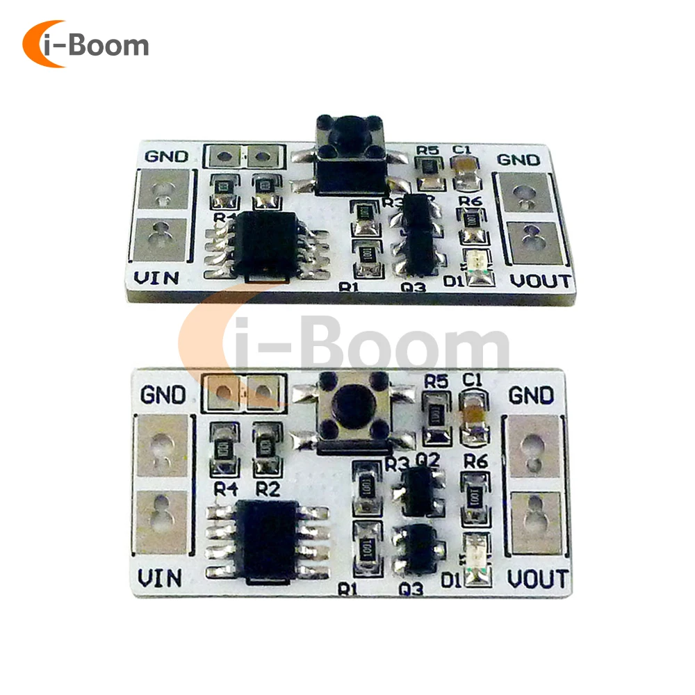 Dc 3-20v 5000ma bistable auto-travamento interruptor módulo led controlador relé toque placa eletrônica