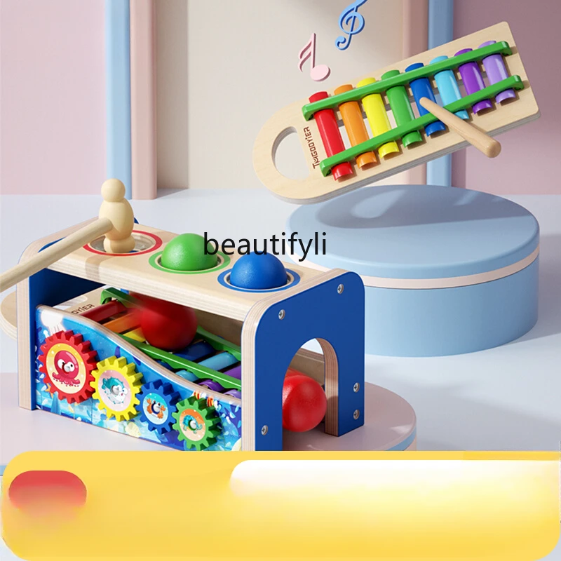 

Puzzle octave hand percussion percussion instrument xylophone baby children percussion toy early education two-in-one