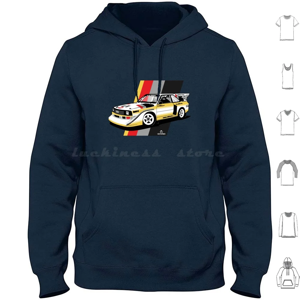 Group B Hoodies Long Sleeve Rally Car Rallycar Racing Quatro Germany