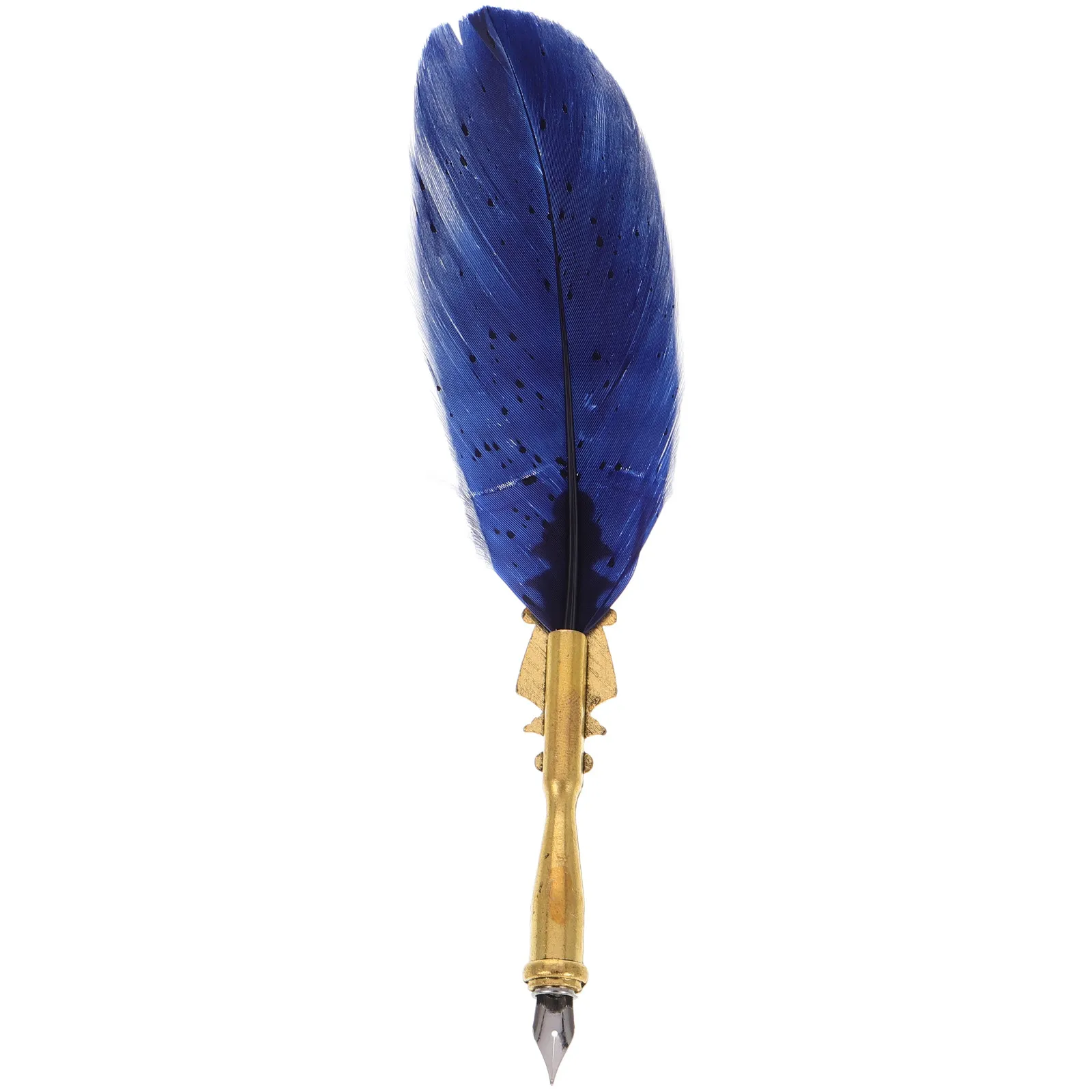 

Calligraphy Dip Pen Retro Quill Style Vintage Design Decorated with Sparkling Glitter Elegant Desk Art for Journaling