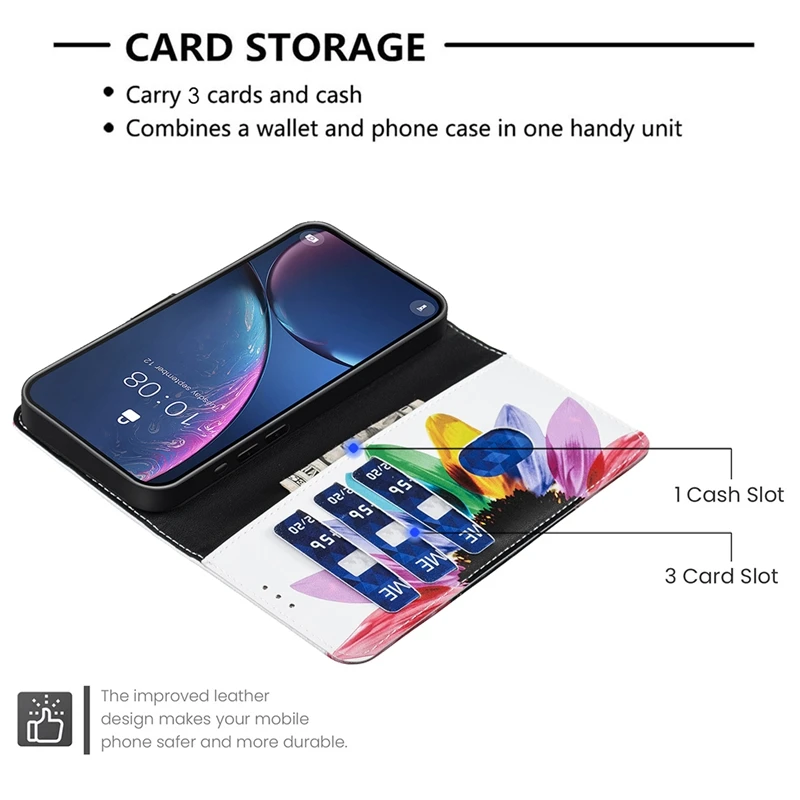 Leather Flip Case For OPPO Reno 13F 5G Case Painted Wallet Card Funda on for Oppo Reno13 F Reno13F 13f 5G CPH2699 Phone Cover