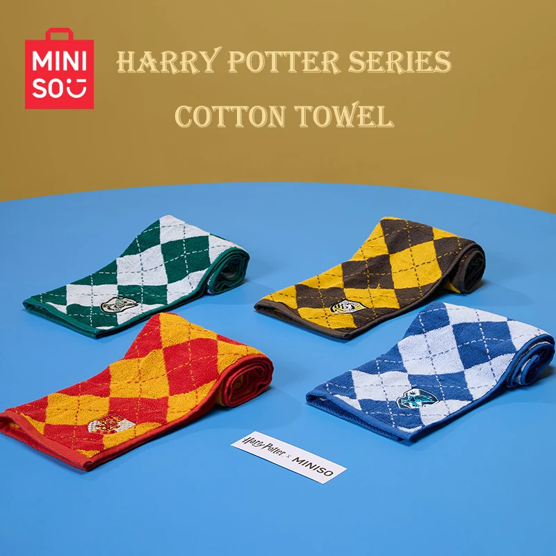 Miniso Harry Potter Cotton Towel Is Soft and Absorbent and Does Not Remove Hair Gryffindor Slytherin Peripheral Children's Gift