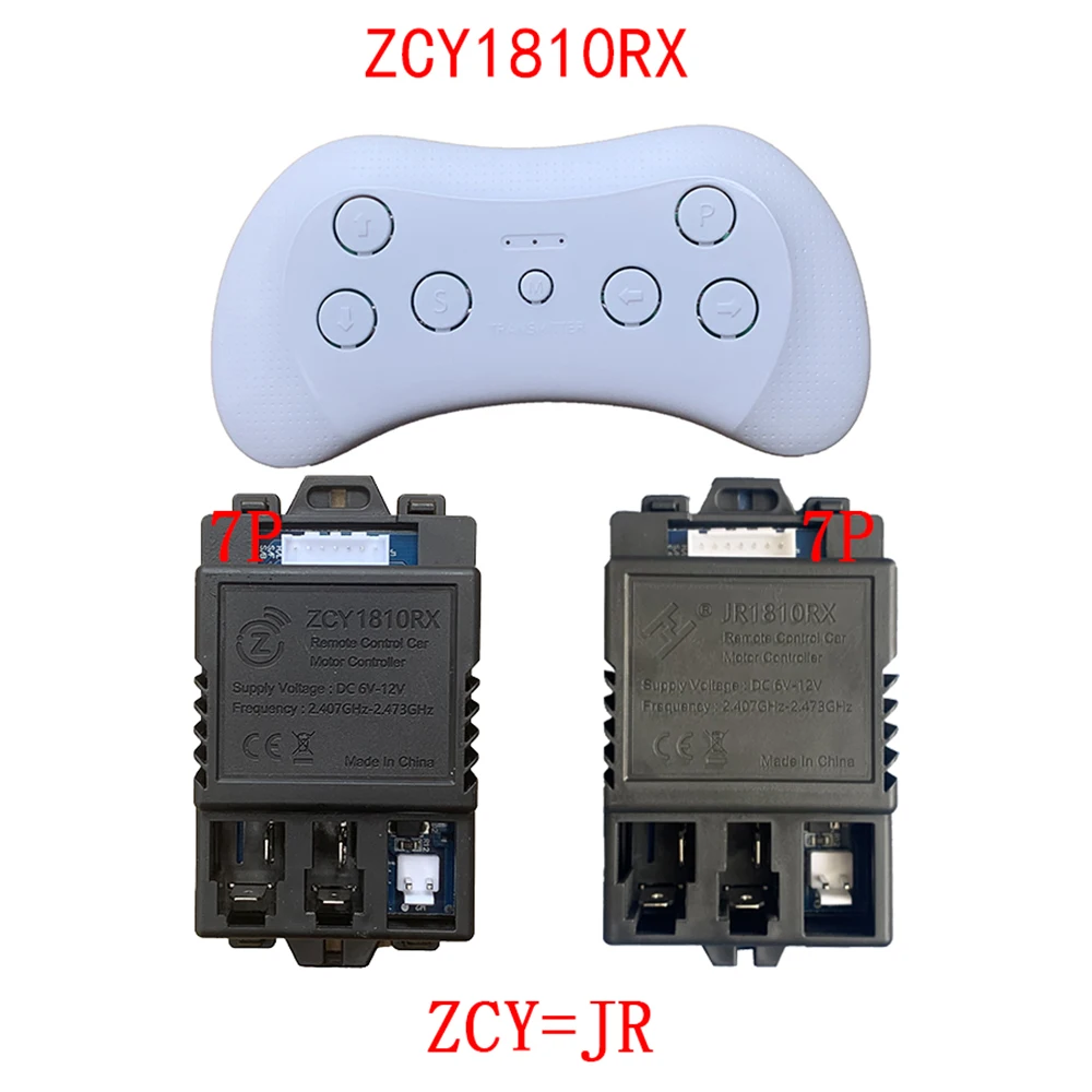 ZCY-1810RX 6-12V Kids Powered 2.4G Bluetooth Remote Control and Receiver for Children Electric Ride On Car Replacement Parts