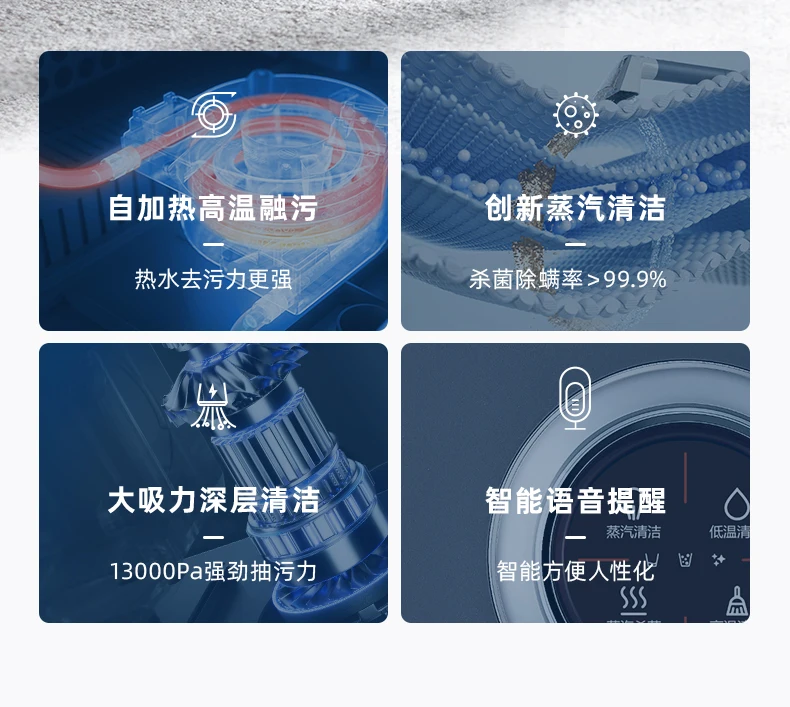 Mesin pembersih kain semprotan suhu tinggi hisap uap pencuci karpet sofa kasur mesin pembersih