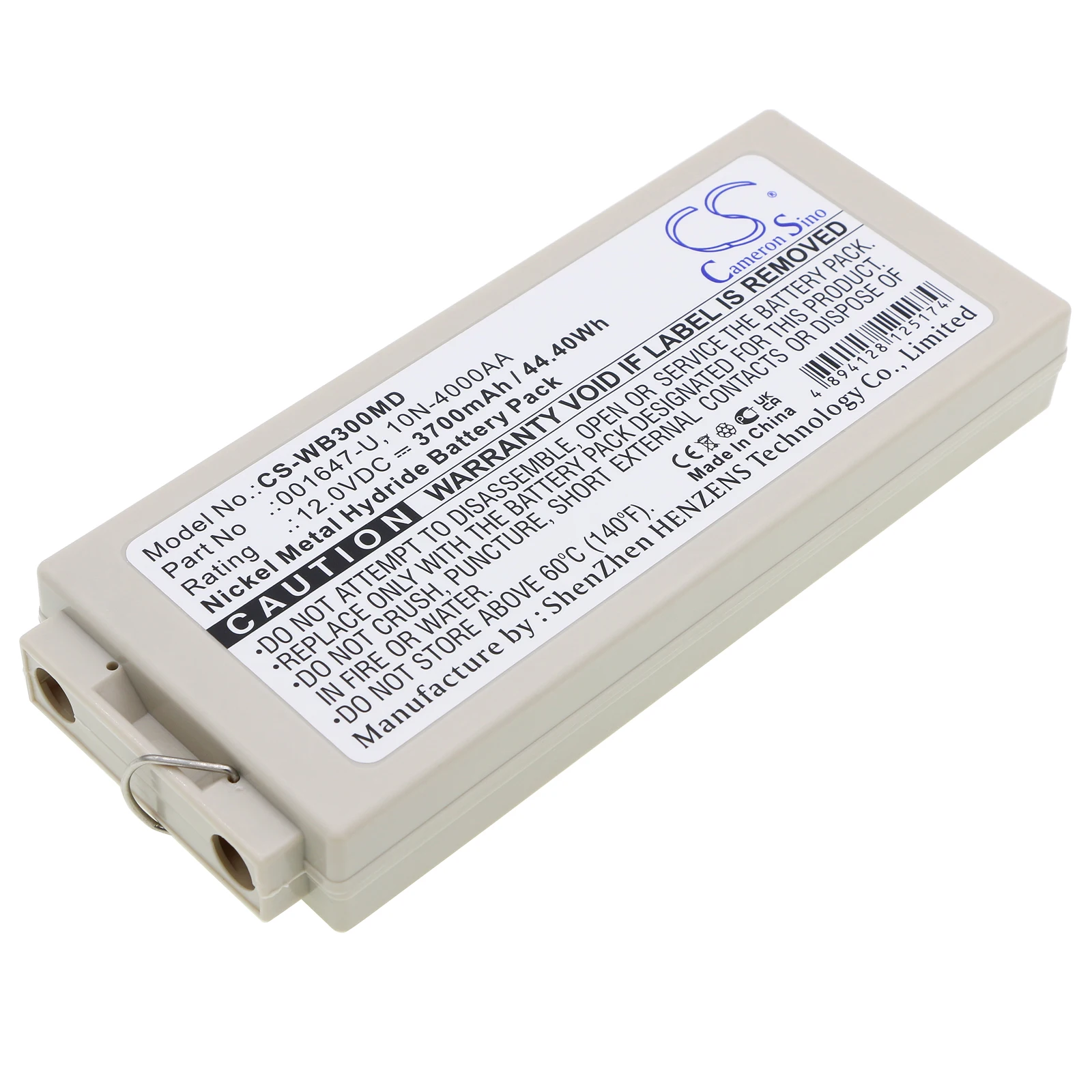 Medical Battery 001647-U,10N-4000AA for Welch-Allyn MRL Defibrillator PIC30,PIC40,PIC50 12.0V 3700mAh