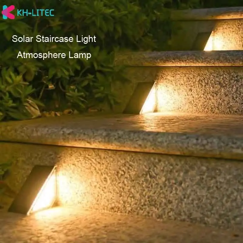 

LED Outdoor Solar Light Step Lamp Lens Design Super Bright IP67 waterproof Anti-theft Stair Light Decor Lighting For Garden Deck