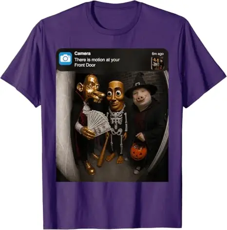 Tung Sahur Neegy Meme Doorbell John Pork Halloween-Kostüm Premium Weiches Baumwoll-T-Shirt Y2k Joke Brainrot Crew Persönlichkeitskleidung – Detail 18
