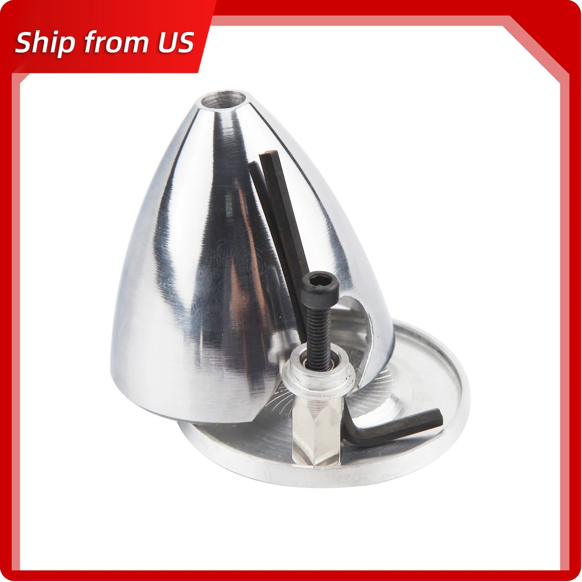 RC 비행기 용 2/2.25/2.75/3 인치 CNC 알루미늄 스피너 2 블레이드 프로펠러 보우 캡 경량 정밀 밸런스드 스피너