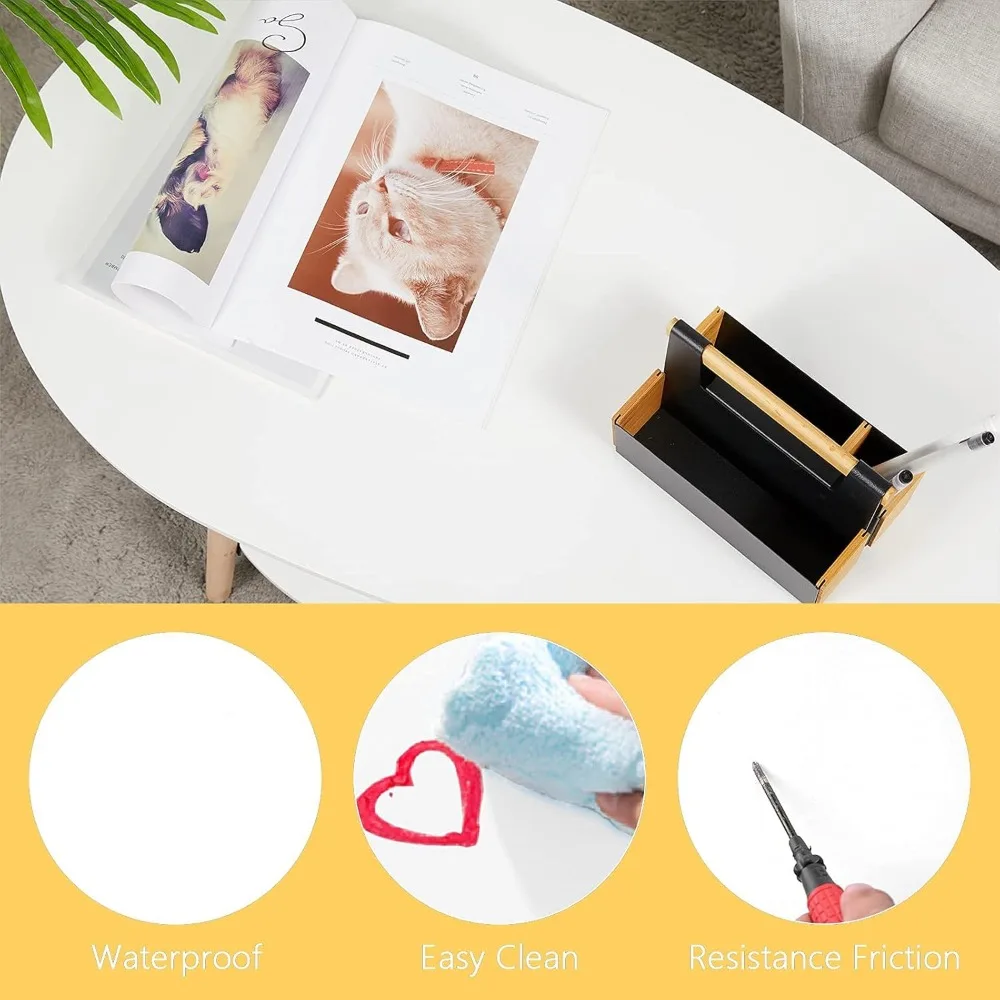 보관 및 디스플레이 2단 소파 테이블, 작은 현대식 가구 거실 및 홈 오피스-흰색, 카페 테이블