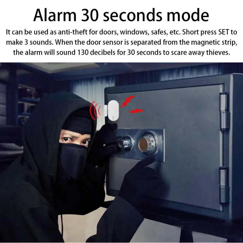 Deur En Raam Anti-Diefstal Alarm Huishoudelijke Multifunctionele Deur Magnetisch Alarm Hoge Decibel Anti-Diefstal Alarm Slimme Deursensor