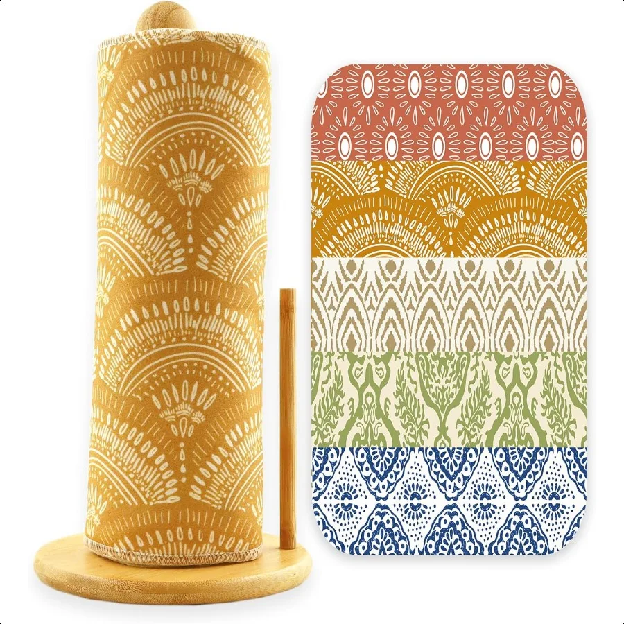 25 عبوة من المناشف الورقية القابلة لإعادة الاستخدام، مناشف ورقية، قماش قطني قابل للغسل لمناشف المطبخ، منتجات بدون نفايات، ورق بديل #1