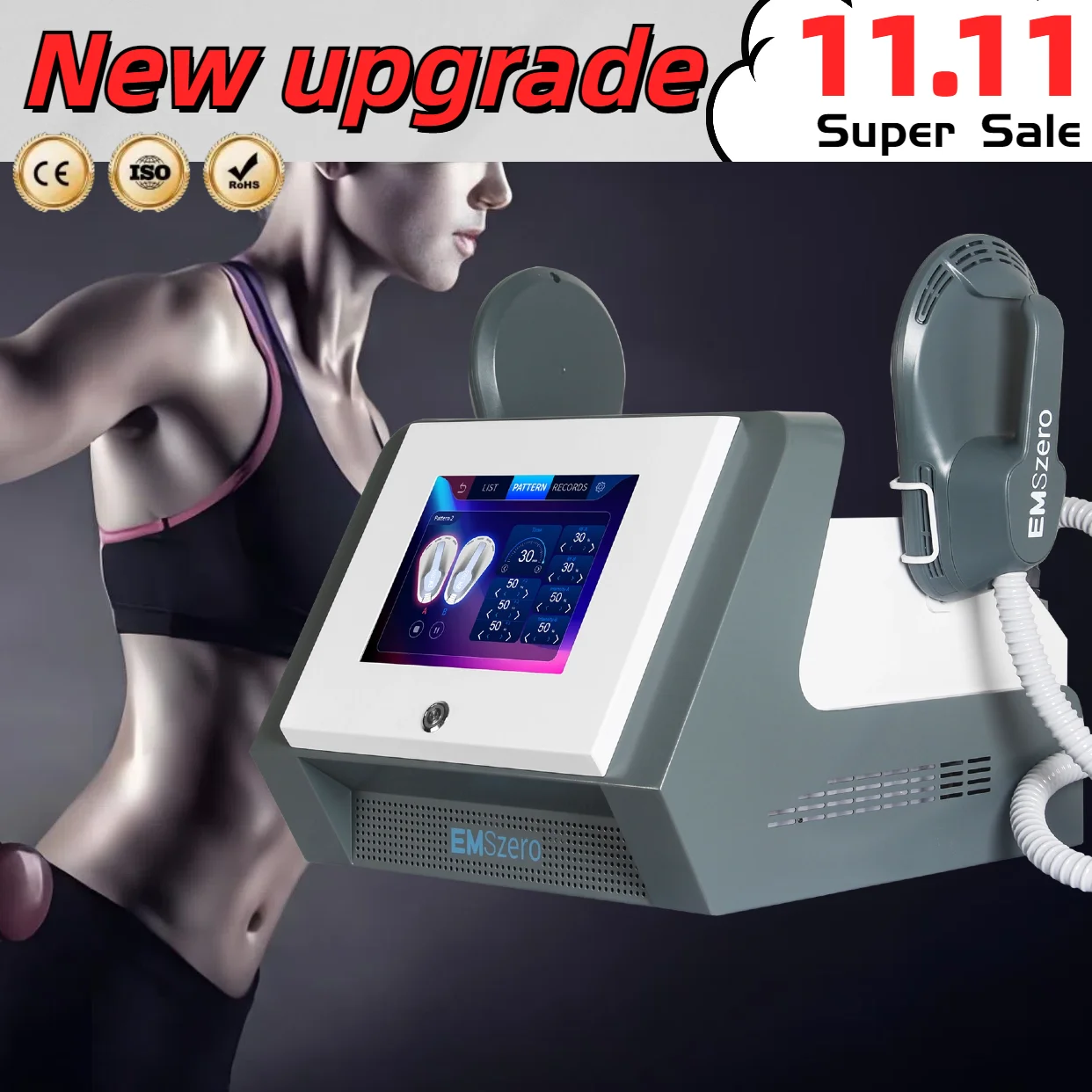 Emszero Machines 15 Tesla Professional 6500w NEO Body Slimming Muscle EMS Electromagnetic Stimulate Buttock Toning