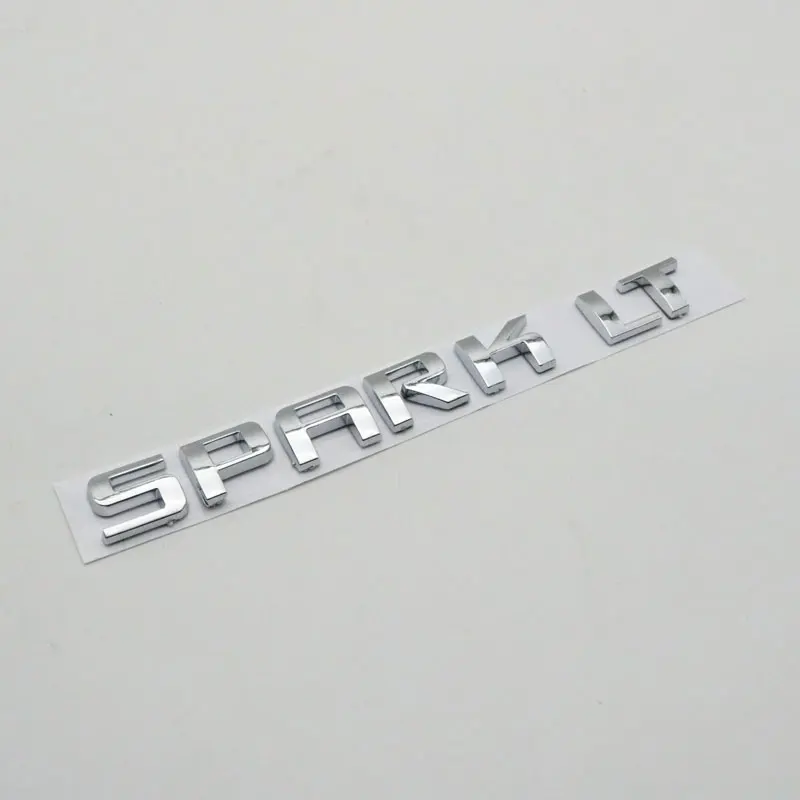 For SPARK LT Emblem Rear Tailgate Trunk Badge Logo Letters Sticker Nameplate