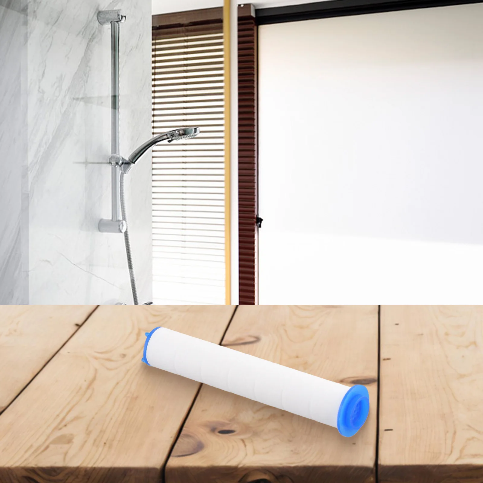 10 Pack Shower Filter Replacement User-friendly Installation White Blue PP Cotton Replacement Comprehensive Package