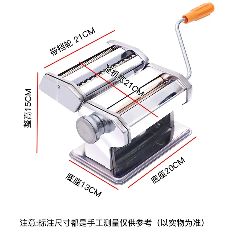 Manual Noodle Machine Split Two-knife Noodle Machine Household Dough Press Kitchen Noodle Rolling Machine Noodle Cutter