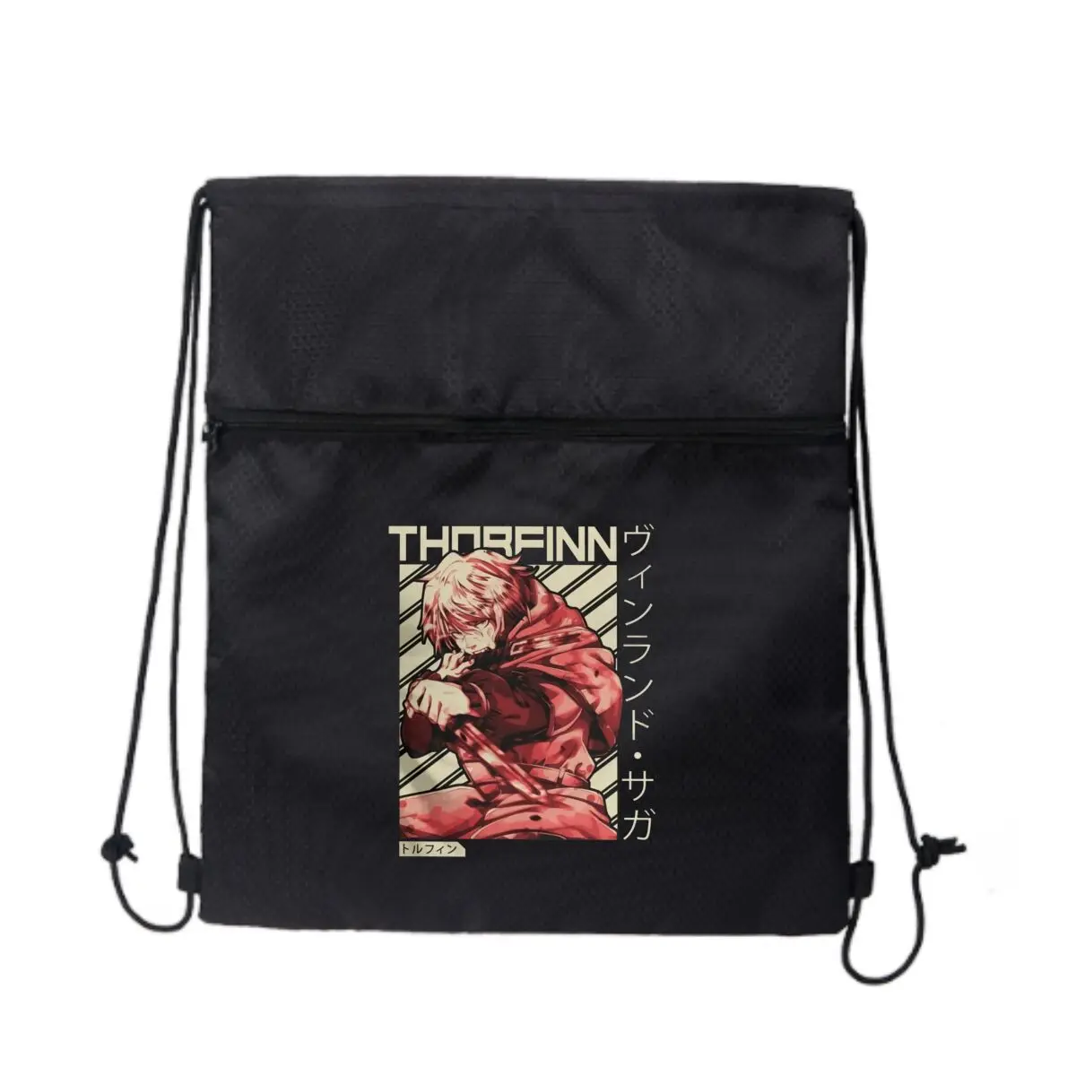 

Thorfinn Battle Art Graphic Multi Scene, круглая уличная сумка на шнурке, дизайн на молнии, сумка для отдыха и путешествий, фитнеса