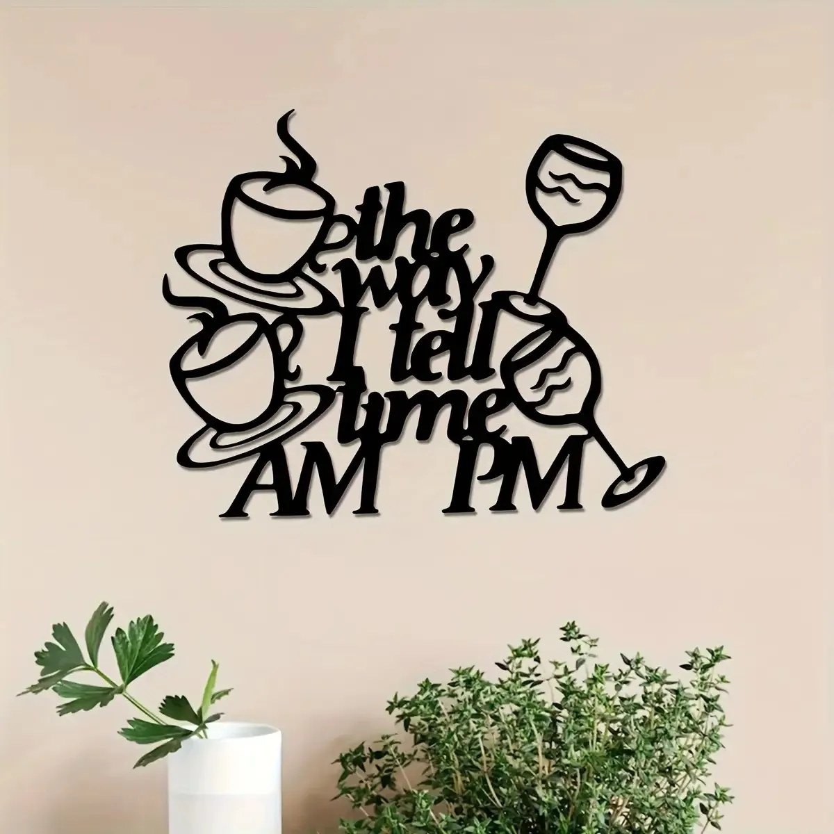 CIFbuy Metal Wall Art Vintage Art Deco Iron Sign Waterproof Durable Decor For Home Office Cafe Farmhouse Hanging Mural