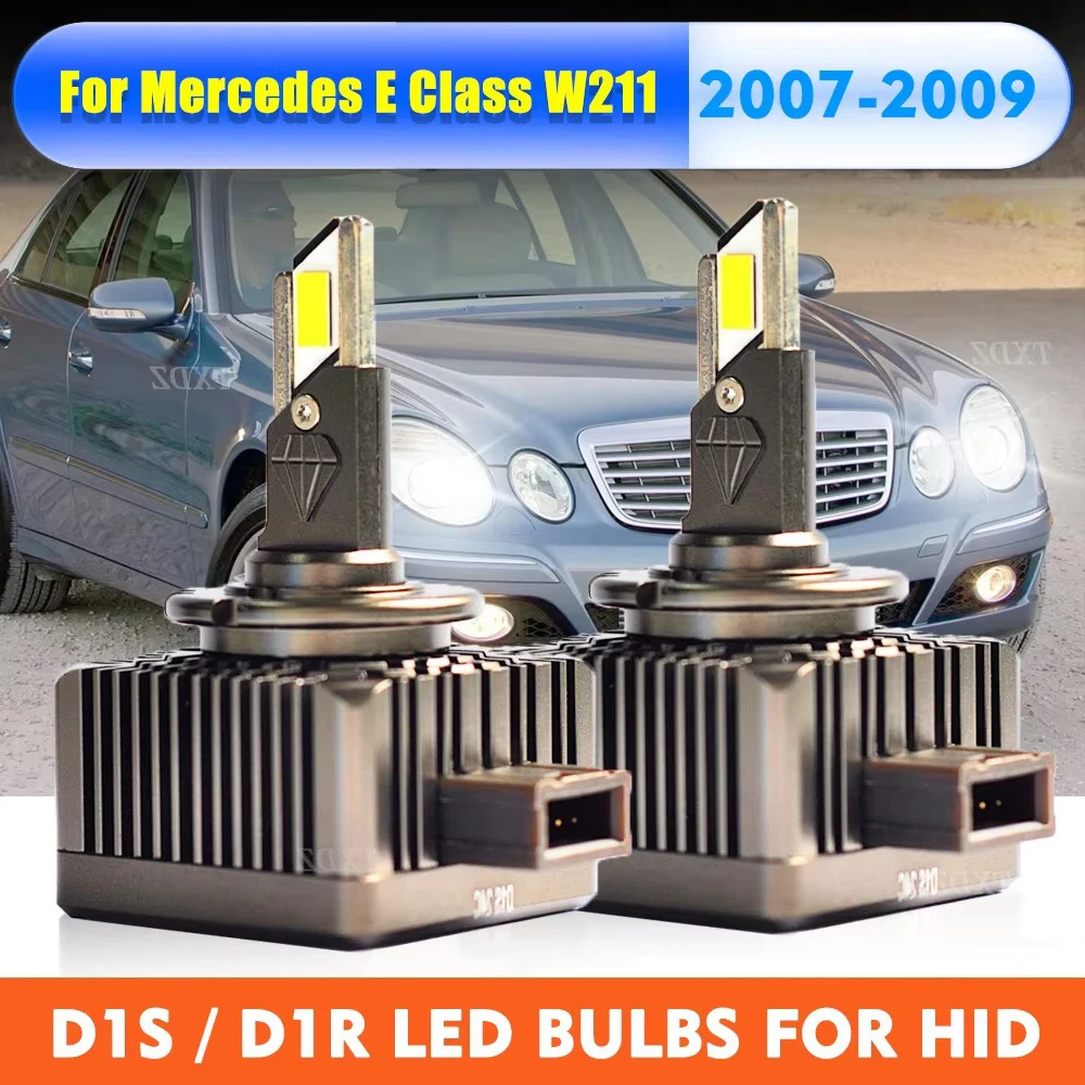 

D1S D1R LED Headlight Bulbs 6000K Turbo Lights For 07-09 Mercedes-Benz E Class W211 Car Lamp Xenon HID Conversion Kit Plug&Play