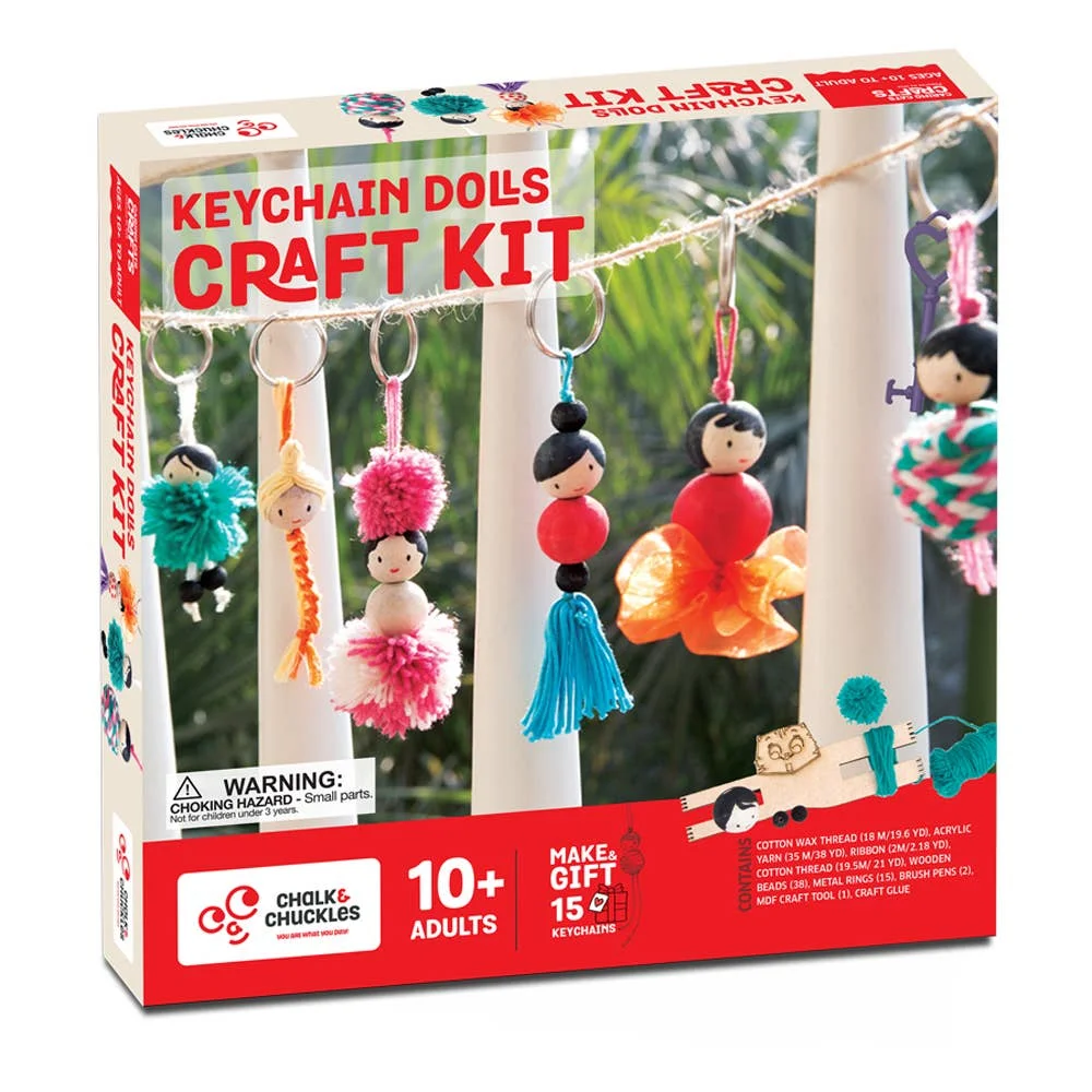 

Keychain Dolls Craft Kit Unique DIY Activity Set