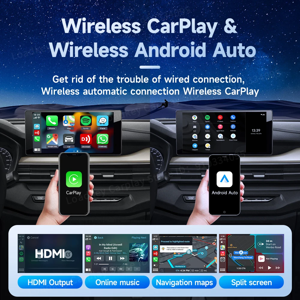 Carlinkit-Carplayワイヤレスボックス,Android 128を搭載したスマートTVデバイス,8コア,660g,GPS,IPtv,qualcomm用4 gte