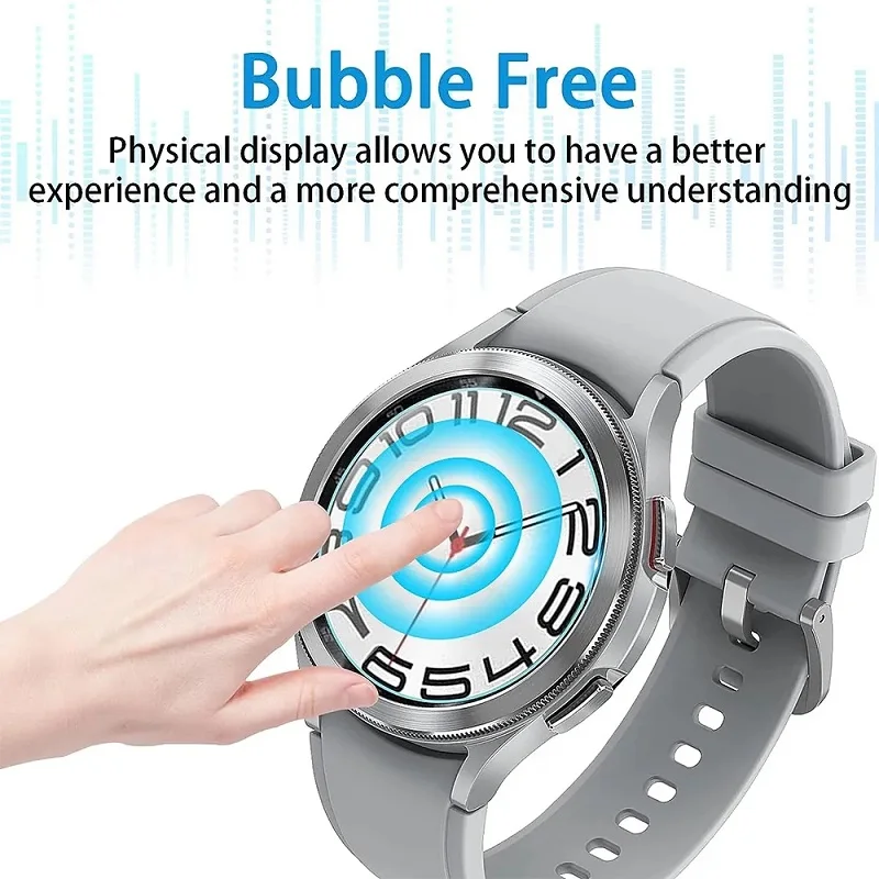 Защитное стекло для Samsung Galaxy Watch 6 40мм 44 мм/ Watch 6 Classic 43 мм 47 мм, Защитная пленка для экрана для Samsung Galaxy Watch 6 40мм 44 мм/ Watch 6 Classic 43 мм 47 мм