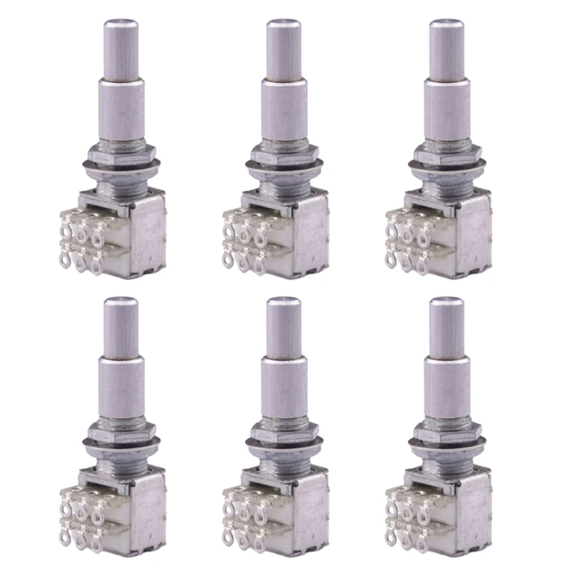 1 Piece Stacked Potentiometer B5K/B10K/B50K/B100K/B250K/B500K Stacked Double Concentric Potentiometer with Center TOP quality