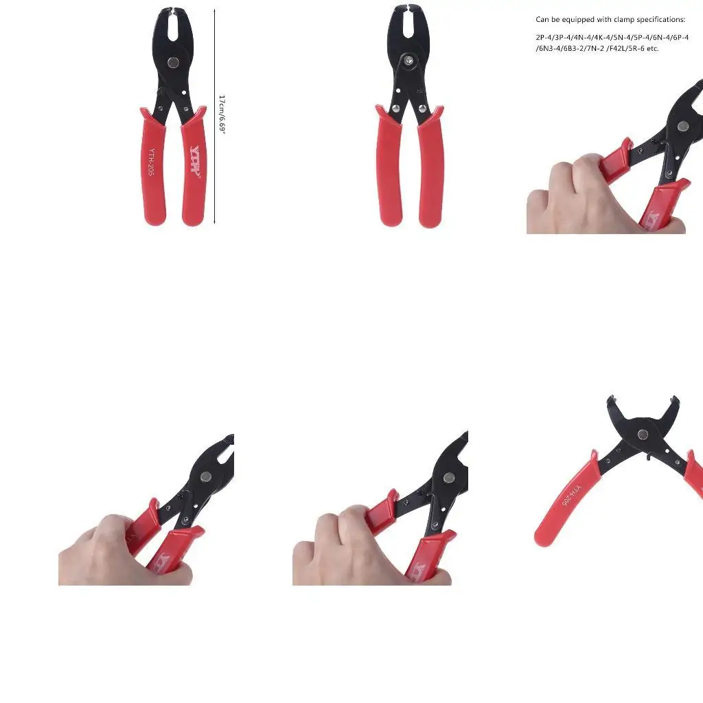 

652F Professional Strain Relief Bushing Assembly Tool Low Carbon Steel Electrical Pliers Cutter Crimper Men Father's Gift