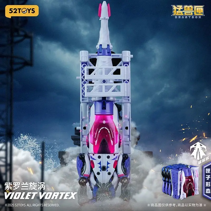 Novo 52 brinquedos besta caixa BB-52VV violeta vórtice deformação robô convertendo em mecha e cubo figura de ação brinquedos colecionáveis presente