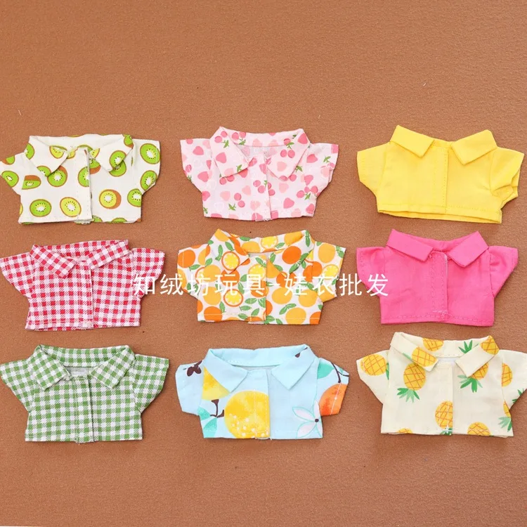 

Cute Shirt Plaid Blouse for 17cm Labubu Doll 1st-2nd Gen Vinyl Doll Sitting Party Replacement Doll Clothes Outfit Accessories