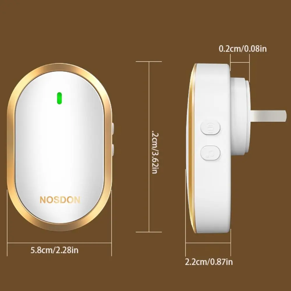 LED Flash Wireless Doorbell waterproof 4 Adjustable Volume Waterproof Doorbell Dual Power Easy Installation Smart Home Door Bell