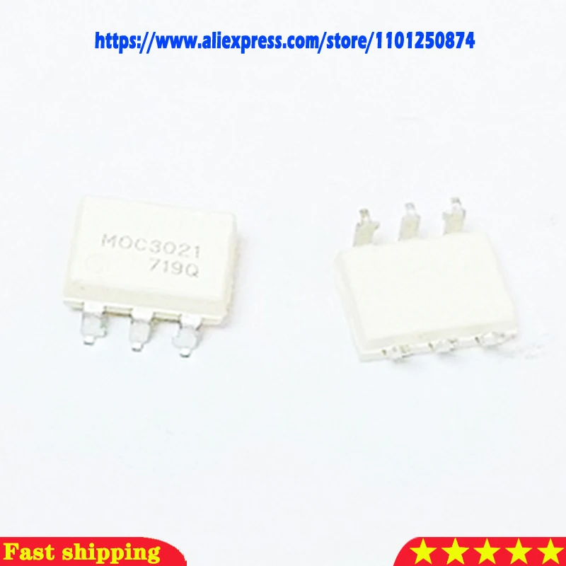 10pcs/lot MOC3021 MOC3023 MOC3041 MOC3042 MOC3052 MOC3062 MOC3063 SMD-6 In Stock