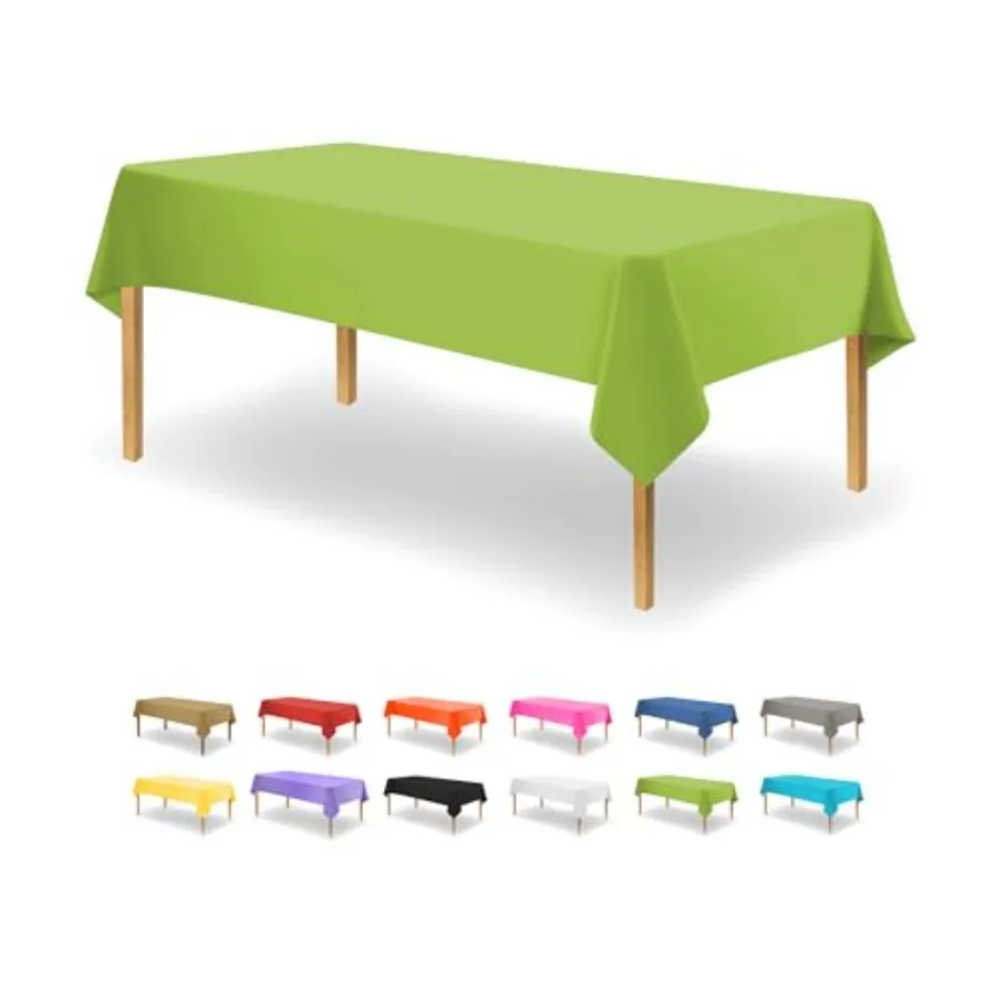 

Lime Green Disposale Plastic Taleclot for Recle Tales 48 Pack Premium Decorative Tale Clots for Parties Events and Weddings Ind