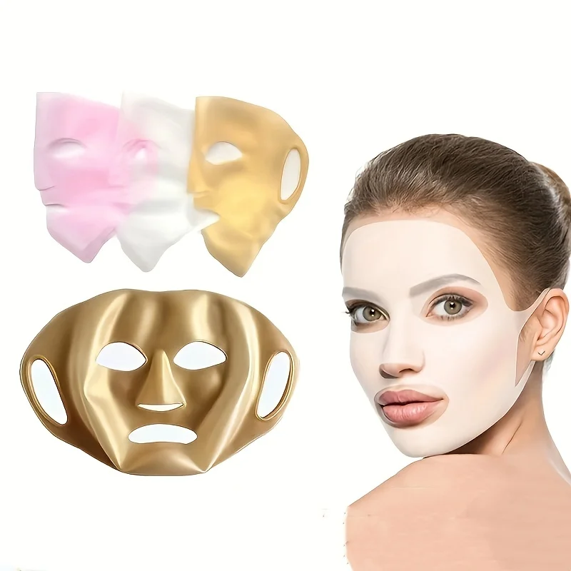 Silicone Mask - Deep Moisturizing, Locking Skin Moisture, Beauty Tool to Enhance Charm, Reusable Mask Cover for Glowing Skin