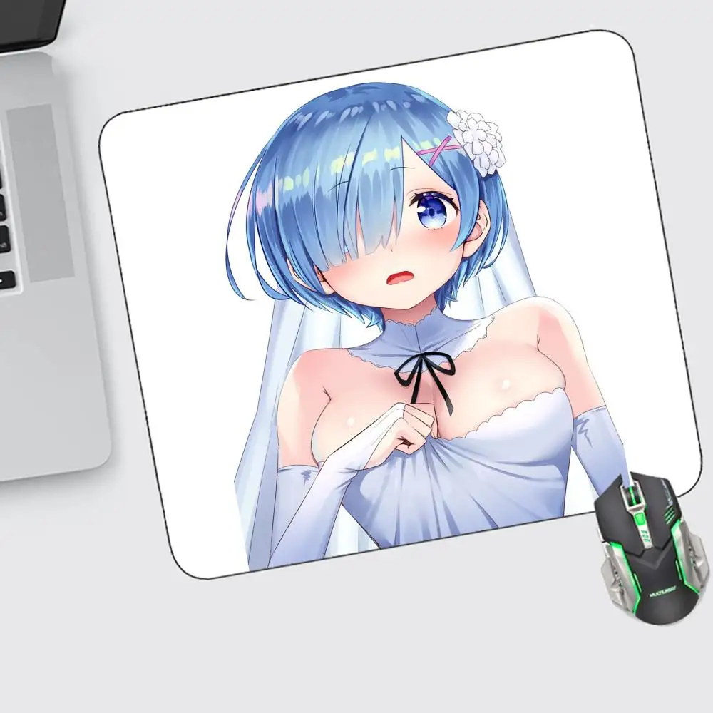 Anime Mouse Pad Zero Small Gaming Accessories Keyboard Computer Rem Offices Desk Re Sexy Mat Pc Gamer Non-slip Rubber Mousepad