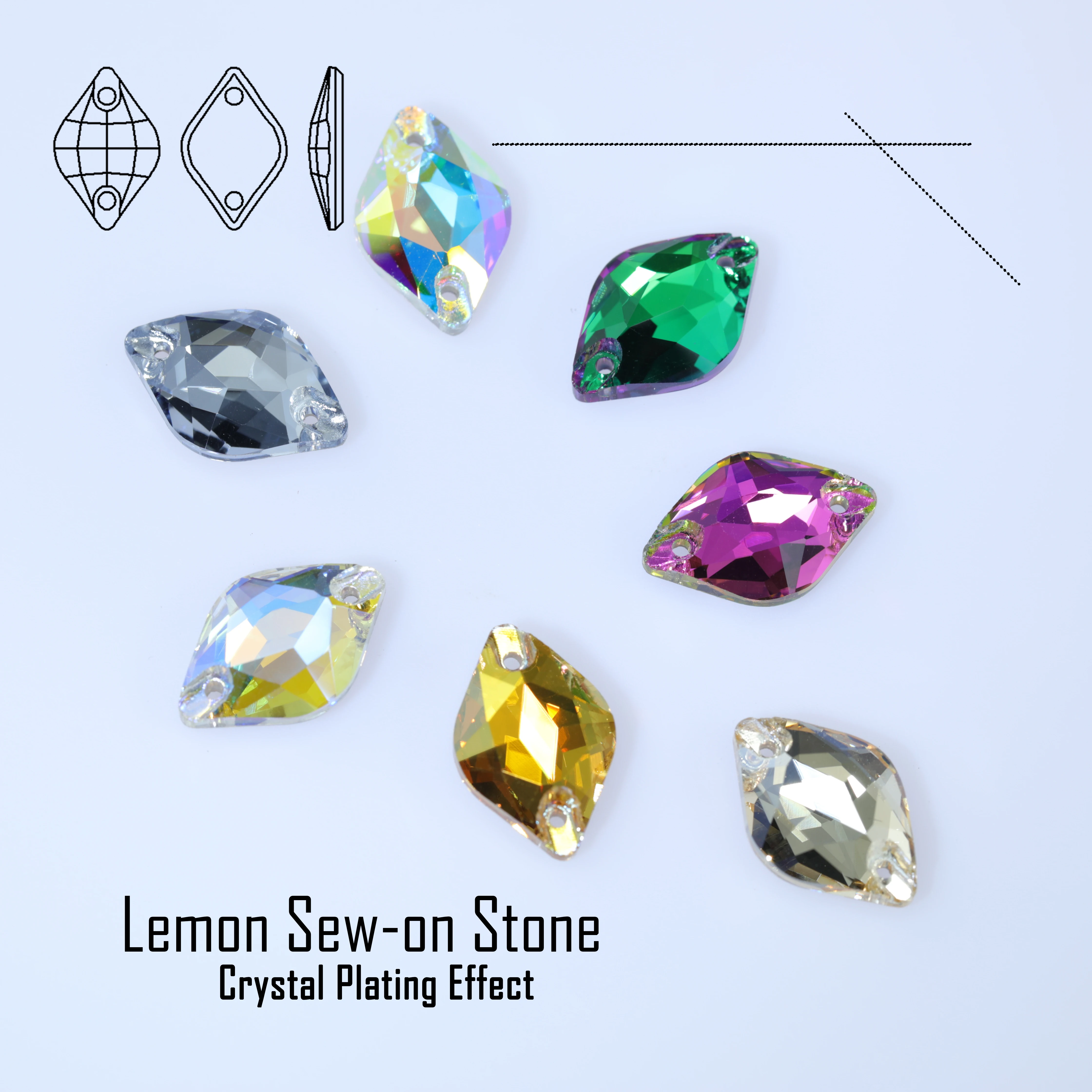 Lemon Sew-On Stone …
