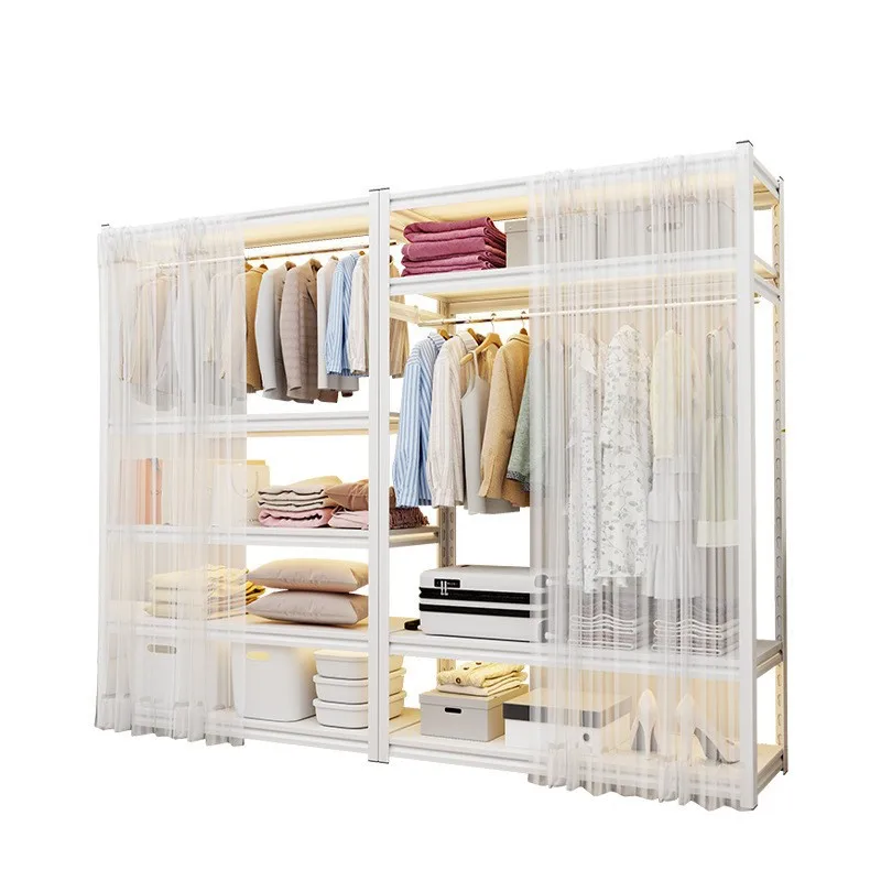 

Household multi-layer open hanger bedroom rental room wardrobe floor simple clothes and hats