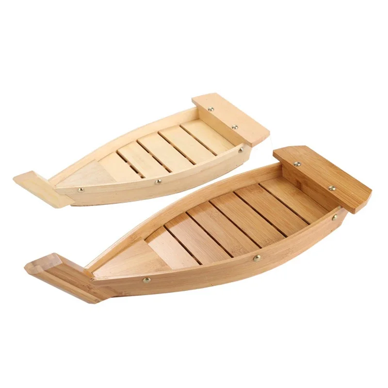 japanese-cuisine-boats-sushi-tools-wood-handmade-simple-ship-sashimi-assorted-cold-dishes-tableware-bar-sushi-set-sushi