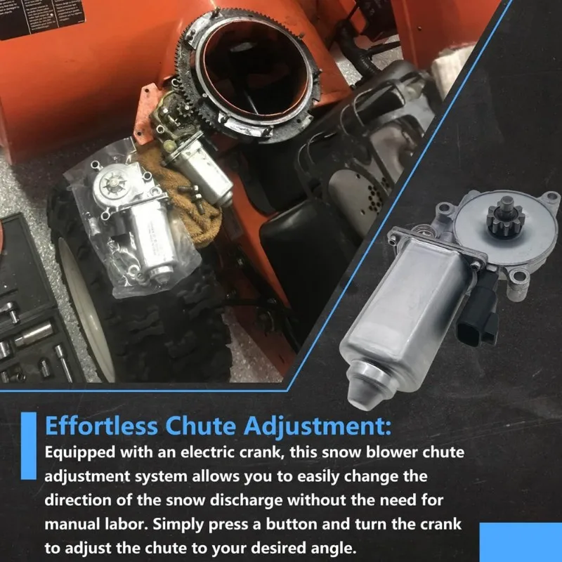 

Электродвигатель для снегоуборщика M12K-Snowblower, совместимый с Ariens, MTD, Yardman, Cub Cadet, Snowboss - 52423300 953-0912A 924-0249B 724-0249B