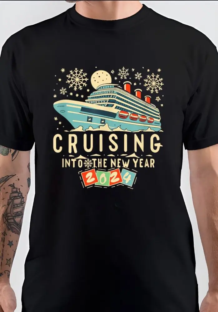 Year Vacation Trip 2024 Cruise Squad Happy Anime Graphic T-shirts High Quality 100%Cotton Short Sleeve