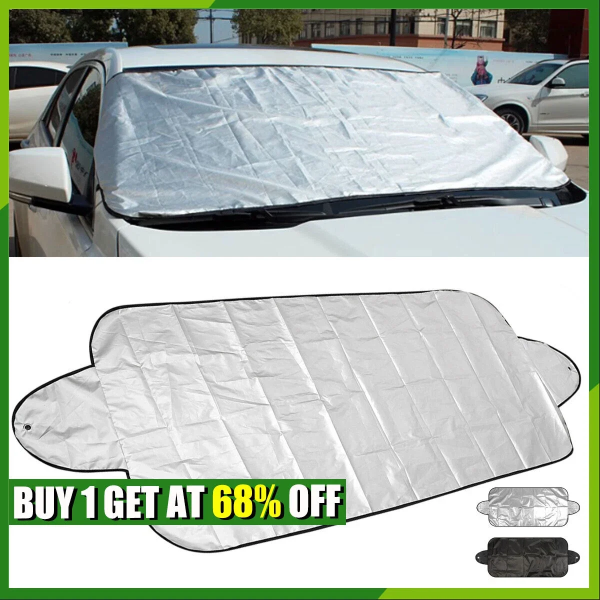 

Automobile Sunshade Cover Car Windshield Snow Sun Shade Waterproof Protector Cover Car Front Windscreen Cover 70cm X 150cm