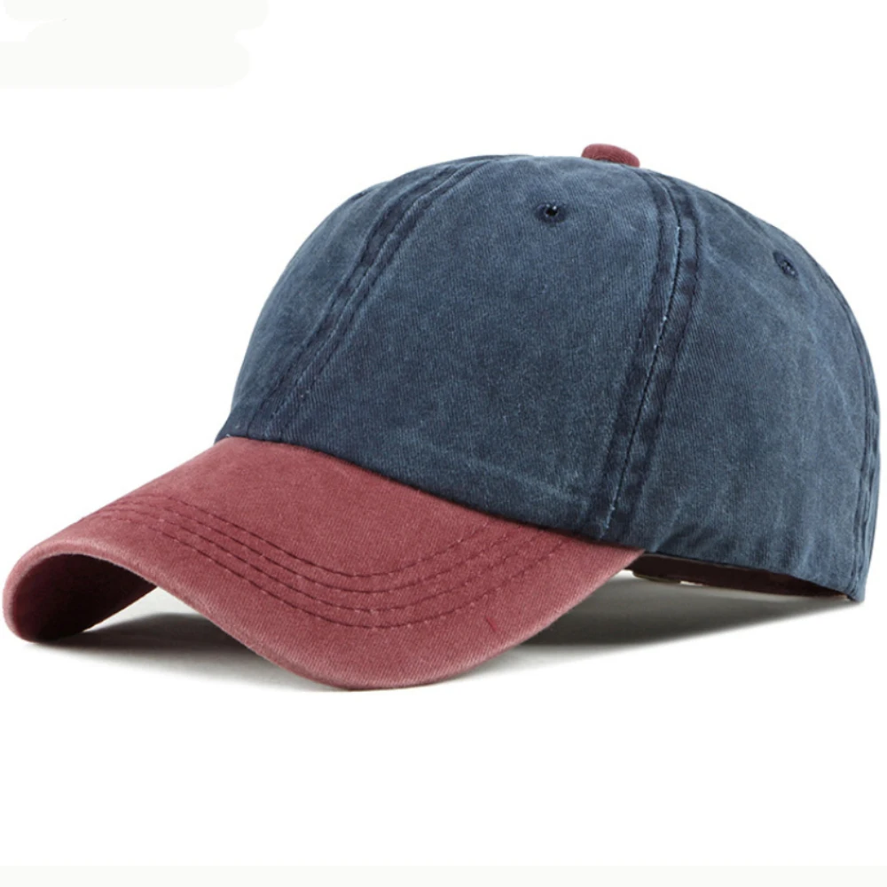 

HT4758 Classic Baseball Cap Male Female Hip Hop Cap Men Women All Seasons Patchwork Baseball Hat 6 Panels Cotton Snapback Cap