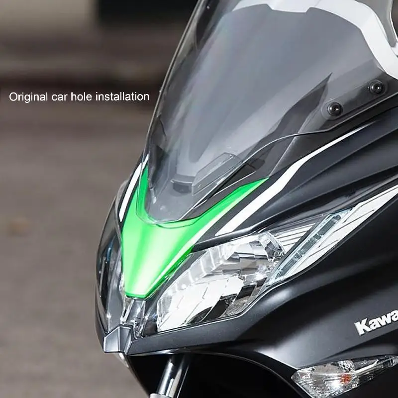 For Kawasaki J300 Motorcycle Windshield Glass Modification Heightened Thick Windshield Wind Deflector Sunshade chest protector