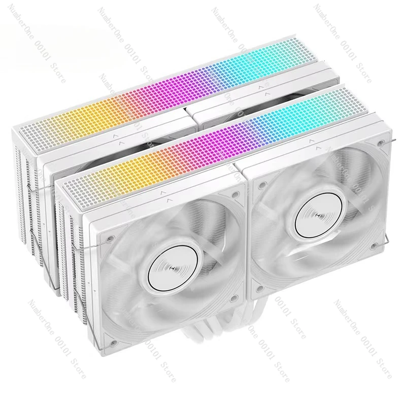 

6 Heat Pipes Dual Tower CPU Cooler 120mm PWM Quiet Fan for Intel AMD AM4 AM5 LGA 1700 Desktop PC Air Cooling System